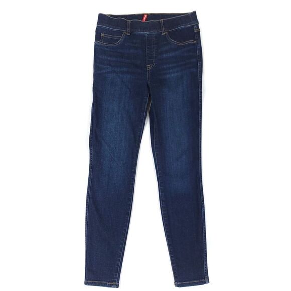 SPANX Shaping Ankle Crop Slimming Skinny Jeans in Midnight Shade Jegging Medium - Picture 1 of 9